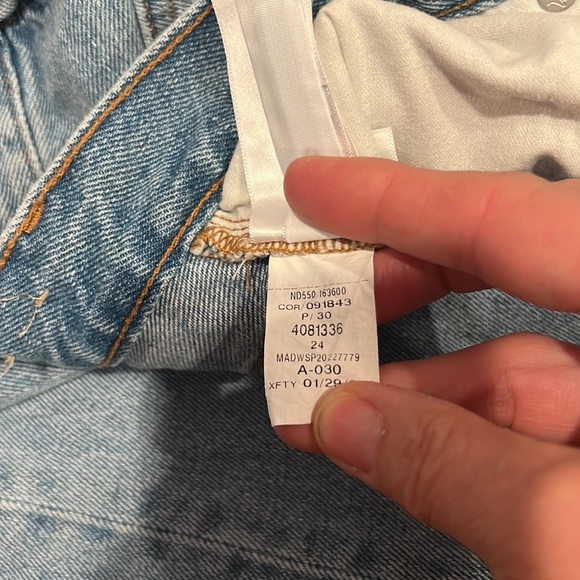 Madewell baggy straight jeans women’s size 24 - Picture 8 of 13